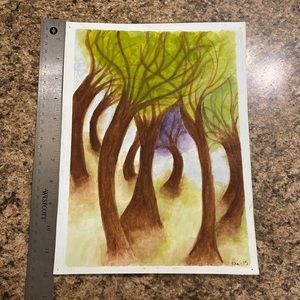 Paintings done in water color and ink